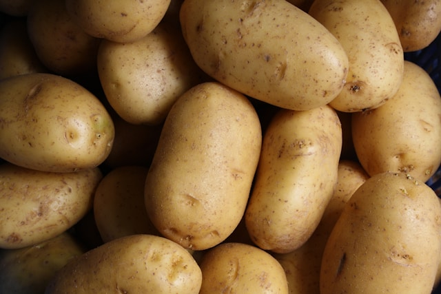 Kartoffeln nebeneinander